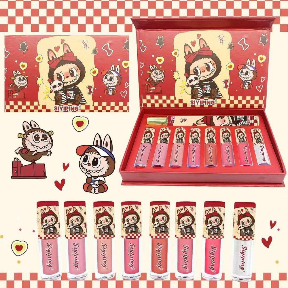 Siyiping Lip Gloss & Perfium Set with Cartoon Design